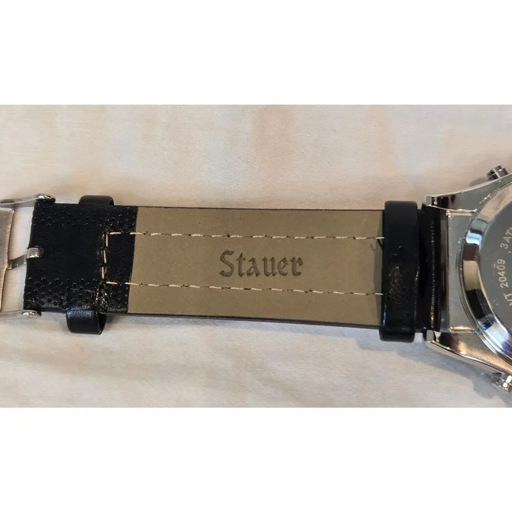 Stauer Centurion Hybrid Chronograph Watch 3ATM 20409 New Battery *read*